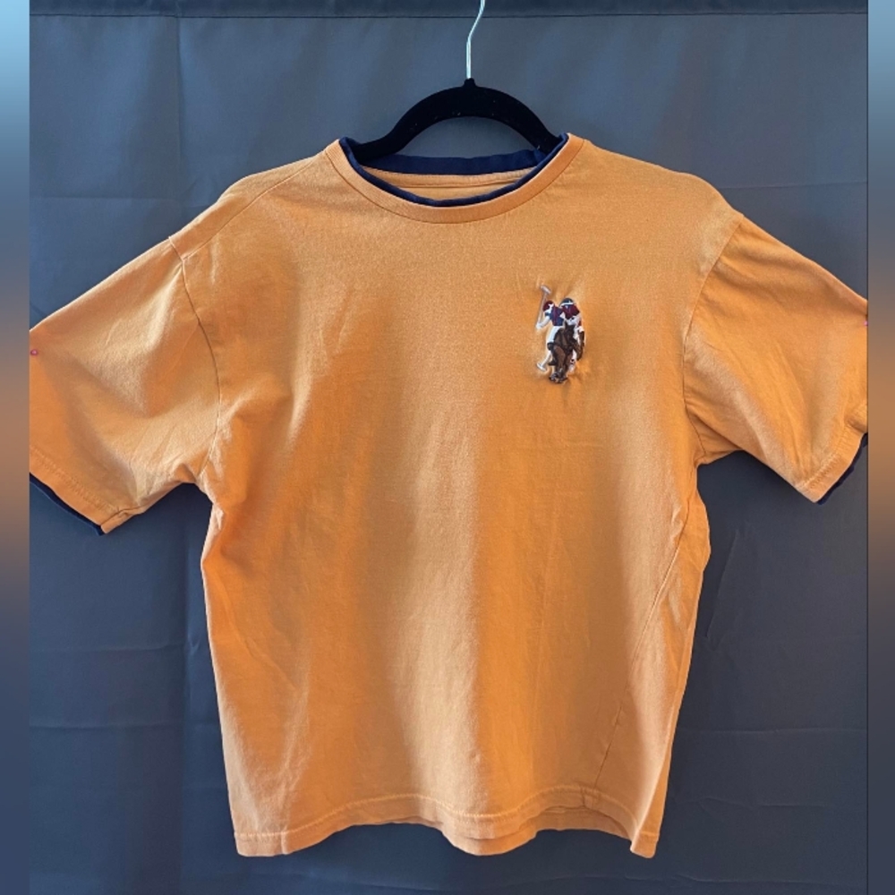 3 US Polo Association, Boys XL (18), Blue & Orange and Grey